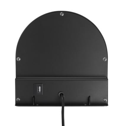 Nordlux - Zidna lampa s policom CODY 1xGU10/15W/230V crna