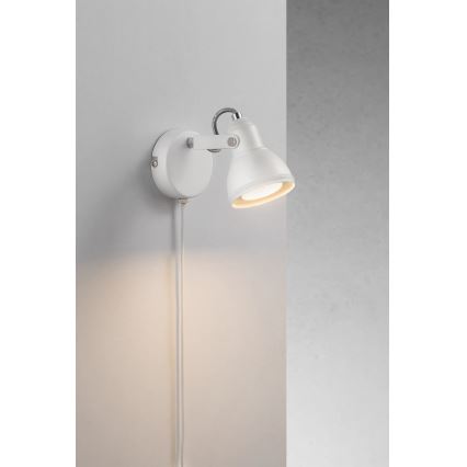Nordlux - Zidna reflektorska svjetiljka ASLAK 1xGU10/35W/230V bijela