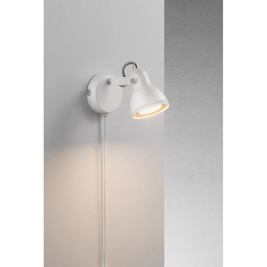 Nordlux - Zidna reflektorska svjetiljka ASLAK 1xGU10/35W/230V bijela