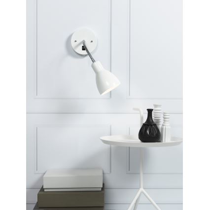 Nordlux - Zidna fleksibilna reflektorska svjetiljka CYCLONE 1xE14/15W/230V bijela