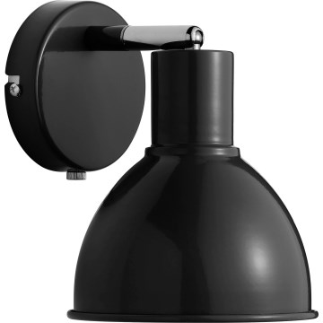Nordlux - Zidna reflektorska svjetiljka POP 1xE27/18W/230V crna/sjajni krom