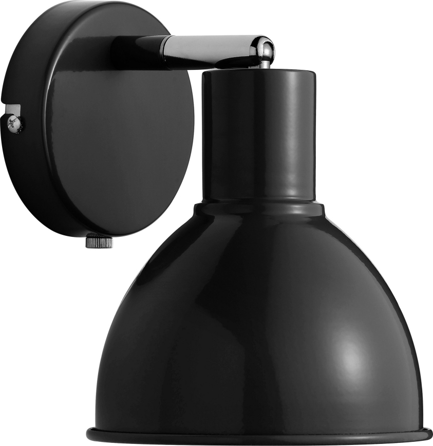 Nordlux - Zidna reflektorska svjetiljka POP 1xE27/18W/230V crna/sjajni krom