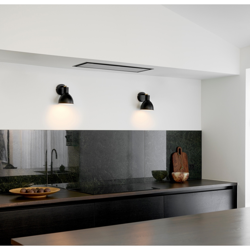 Nordlux - Zidna reflektorska svjetiljka POP 1xE27/18W/230V crna/zlatna