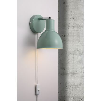 Nordlux - Zidna reflektorska svjetiljka POP 1xE27/18W/230V menta