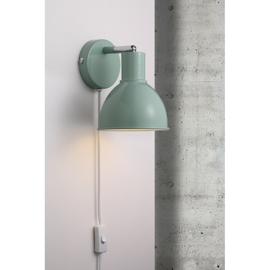 Nordlux - Zidna reflektorska svjetiljka POP 1xE27/18W/230V menta