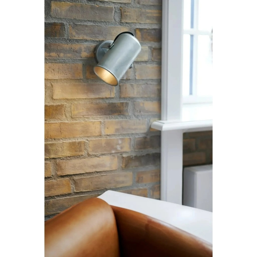Nordlux - Zidna reflektorska svjetiljka PORTER 1xE27/60W/230V mat krom