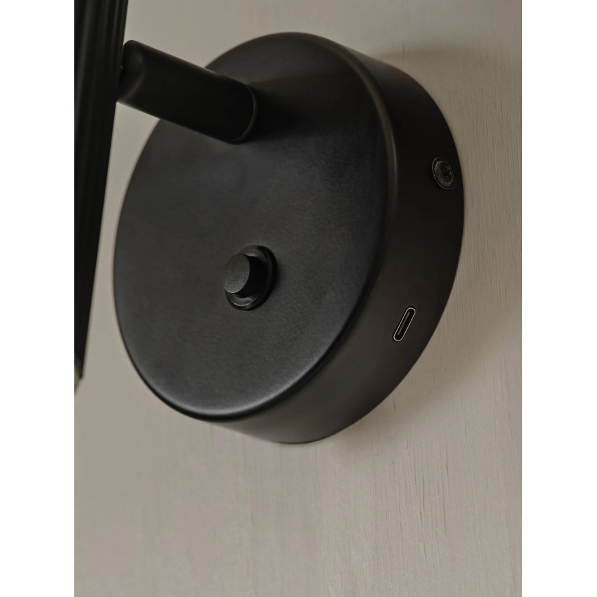 Nordlux - Zidna reflektorska svjetiljka VICO 1xGU10/5W/230V crna