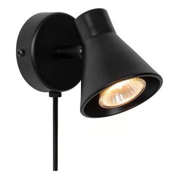 Nordlux - Zidna svjetiljka EIK 1xGU10/35W/230V crna