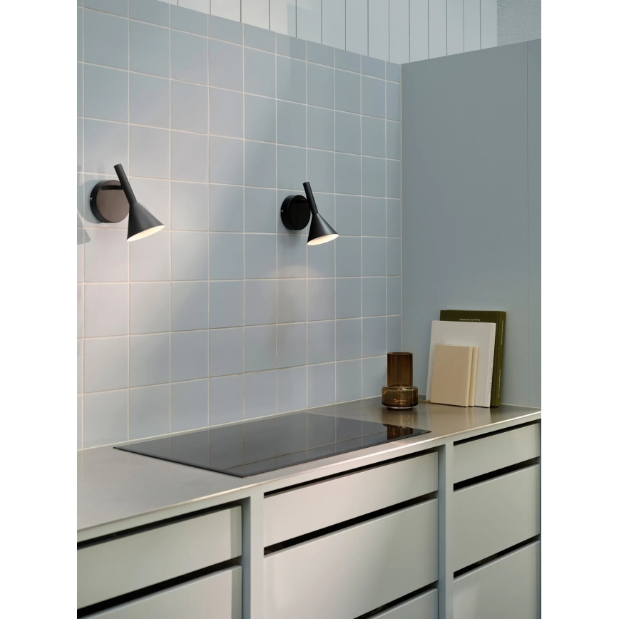 Nordlux - Zidna svjetiljka KELVIS 1xGU10/12W/230V crna