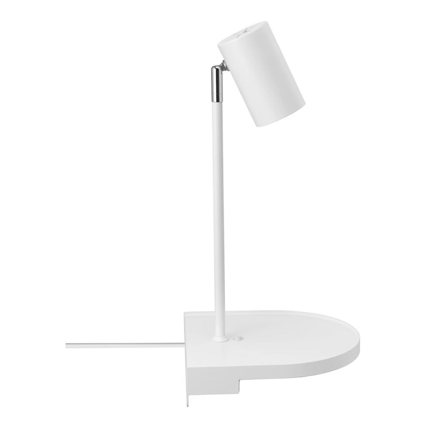 Nordlux - Zidna svjetiljka s policom CODY 1xGU10/15W/230V bijela