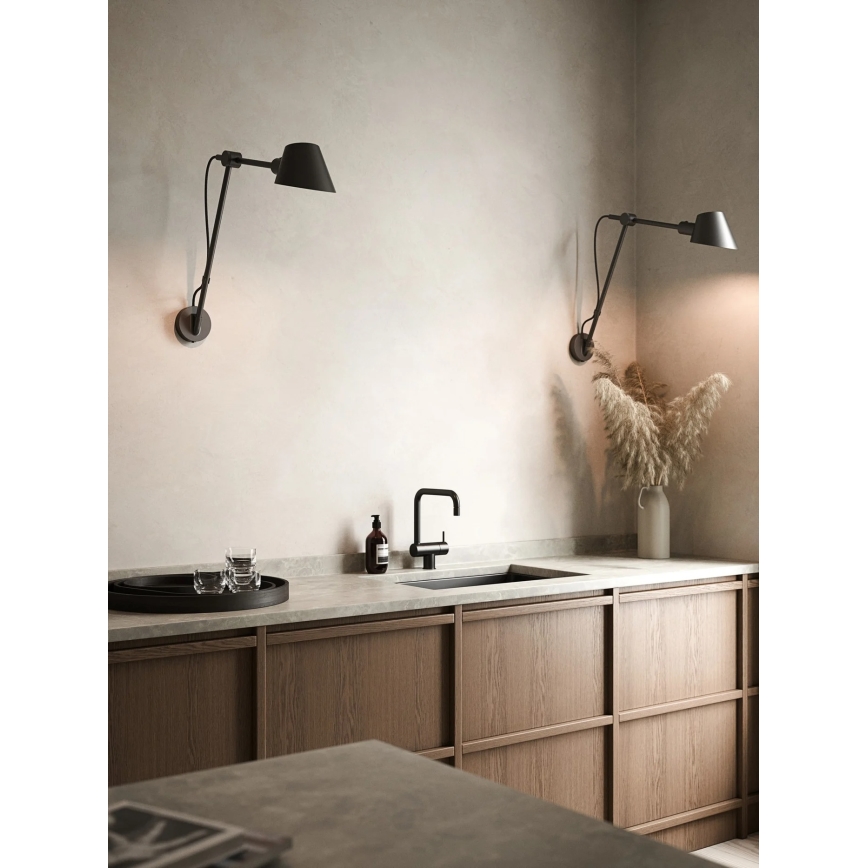 Nordlux - Zidna svjetiljka STAY 1xE27/60W/230V crna