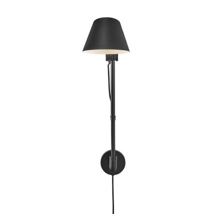 Nordlux - Zidna svjetiljka STAY 1xE27/60W/230V crna