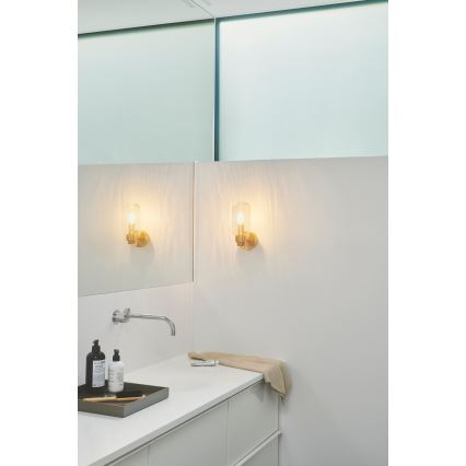 Nordlux - Zidna svjetiljka za kupaonicu TUTAN 1xE14/25W/230V IP44 mesing