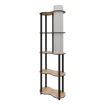 NOTO stajaća lampa s policama 1xE27/40W/230V bež/crna