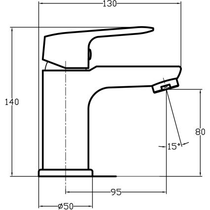 Novaservis - Baterija za umivaonik TITANIA COSMOS sjajni krom