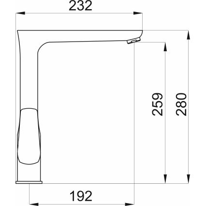 Novaservis - Kuhinjska slavina METALIA sjajni krom
