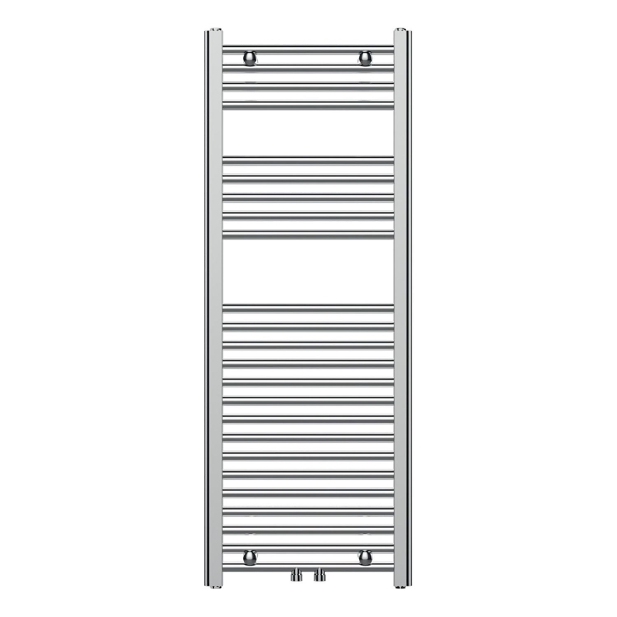 Novaservis - Kupaonski ljestvičasti radijator 318W/230V 120x45 cm sjajni krom ravan