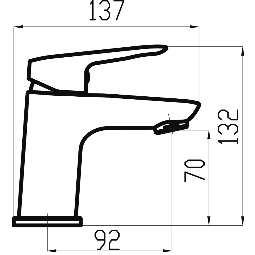Novaservis - Miješalica za umivaonik METALIA 13,2 cm sjajni krom