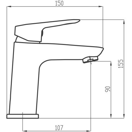 Novaservis - Miješalica za umivaonik METALIA 15,5 cm sjajni krom