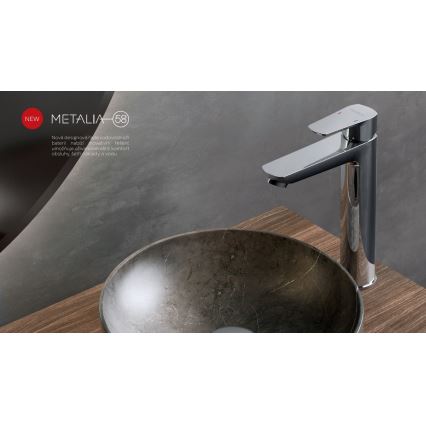 Novaservis - Miješalica za umivaonik METALIA ECO 25,7 cm sjajni krom