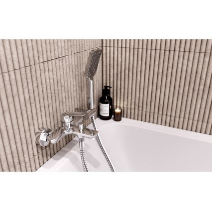 Novaservis - Set za kadu s miješalicom METALIA, sjajni krom