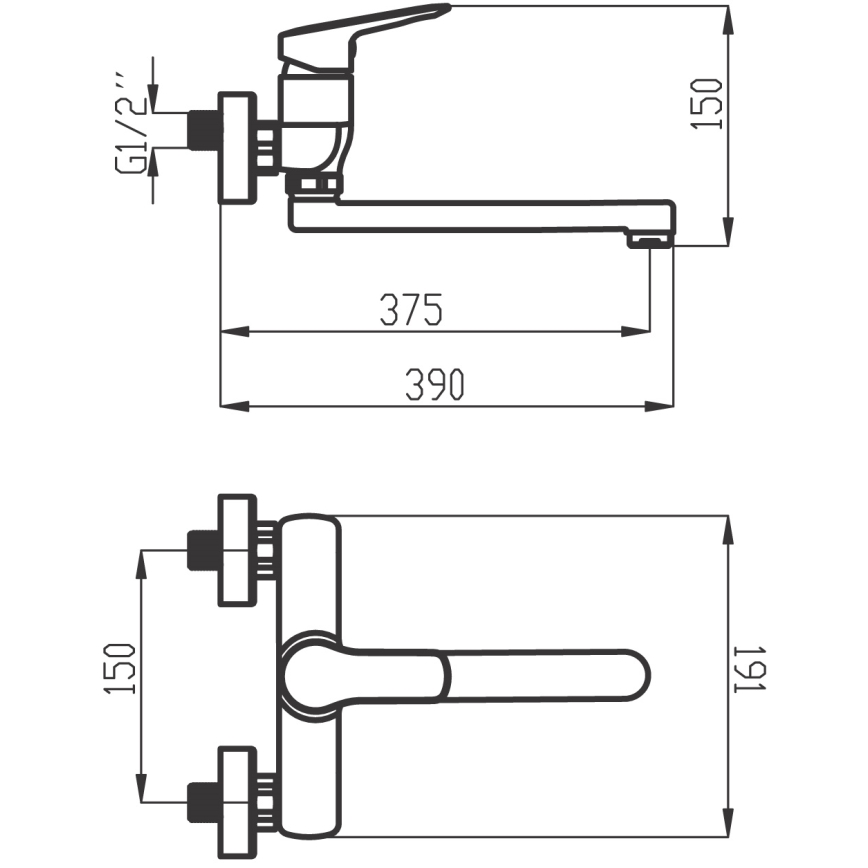 Novaservis - Slavina za sudoper/umivaonik METALIA sjajni krom