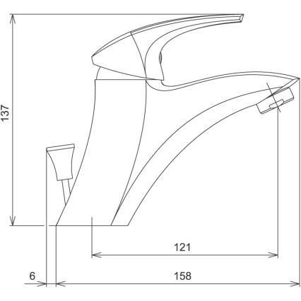 Novaservis - Slavina za umivaonik METALIA bijela
