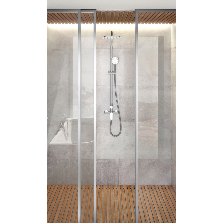 Novaservis - Tuš set s baterijom METALIA ECO sjajni krom
