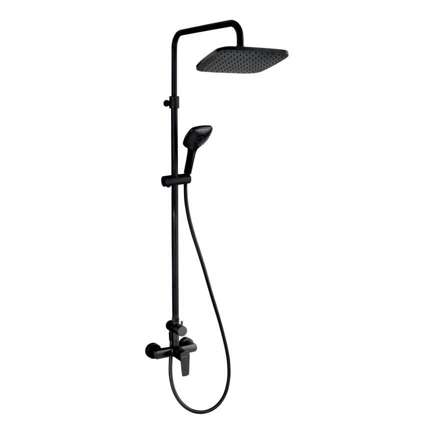 Novaservis - Tuš set s baterijom METALIA ECO mat crna