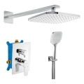 Novaservis - Tuš set s podžbuknom baterijom METALIA ECO sjajni krom