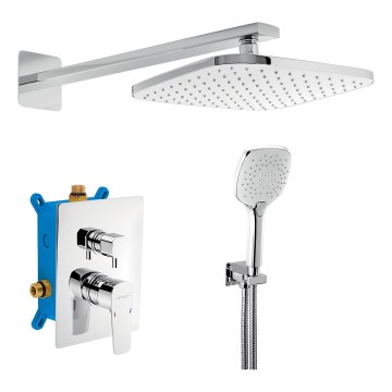 Novaservis - Tuš set s podžbuknom baterijom METALIA ECO sjajni krom