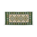 Obostrani orijentalni tepih KILIM 80x150 cm, zelena/bež