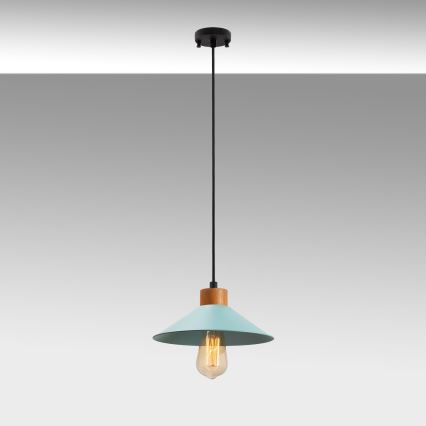 Odlivena lampa MANAVGAT 1xE27/40W/230V plava/smeđa