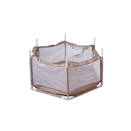Ogradica za igru 120 cm smeđa