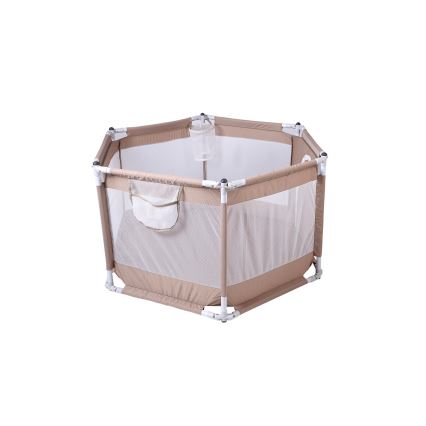 Ogradica za igru 120 cm smeđa