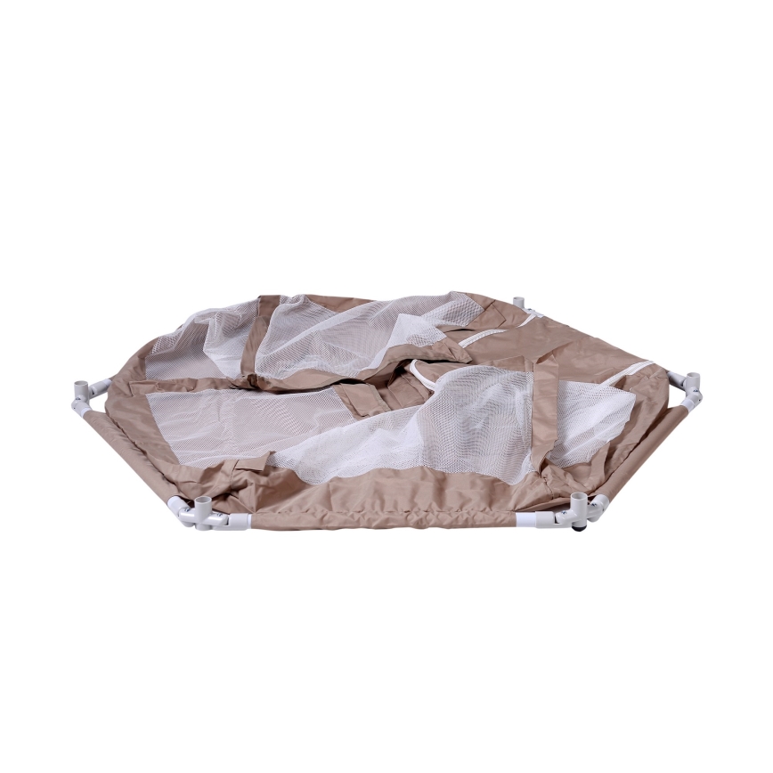 Ogradica za igru 120 cm smeđa