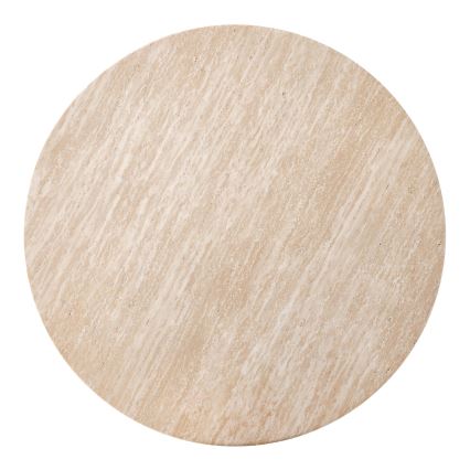 Okrugli stolić za kavu CALDO, promjer 80 cm, smeđa/bež