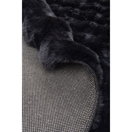 Okrugli tepih RABBIT BUBBLE 160 cm crni