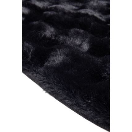 Okrugli tepih RABBIT BUBBLE 160 cm crni