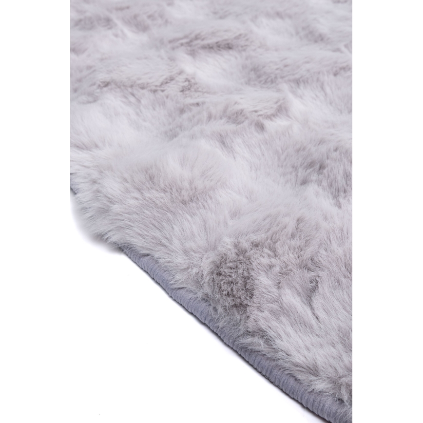 Okrugli tepih RABBIT BUBBLE 160 cm sivi