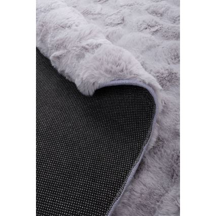 Okrugli tepih RABBIT BUBBLE 160 cm sivi
