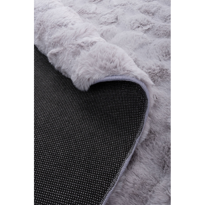 Okrugli tepih RABBIT BUBBLE 160 cm sivi
