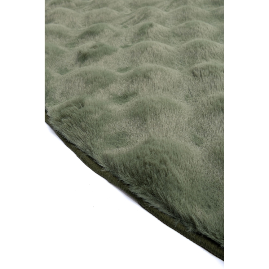 Okrugli tepih RABBIT BUBBLE 160 cm, zelene boje