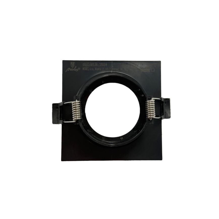 Okvir za ugradnu GU10 svjetiljku 8,6x8,6 cm, crne boje