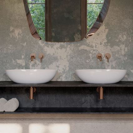 OMNIRES A186CPB - Umivaonik sifon TRAP brušena bakrena