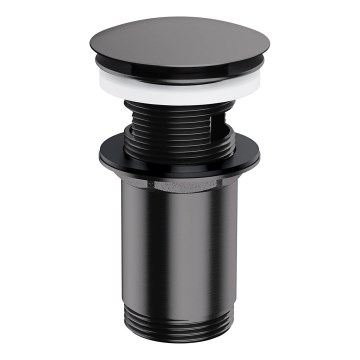 OMNIRES A706AT - Slavina za umivaonik CLICK-CLACK promjera 6,6 cm brušeni antracit