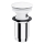 OMNIRES A706BM - Gornji dio sifona za umivaonik CLICK-CLACK pr. 6,6 cm mat bijela