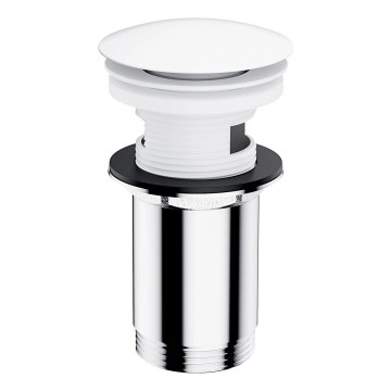 OMNIRES A706BM - Slavina za umivaonik CLICK-CLACK promjera 6,6 cm mat bijela