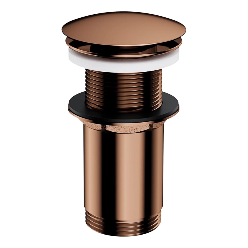OMNIRES A716CP - Gornji dio sifona za umivaonik CLICK-CLACK pr. 6,6 cm sjajna bakar
