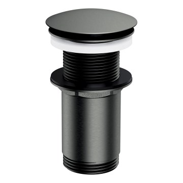 OMNIRES A716GR - Odljev za umivaonik CLICK-CLACK promjera 6,6 cm u brušenom grafitu